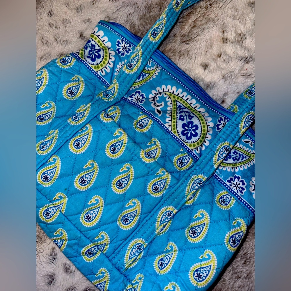 Vera Bradley Bermuda Blue tote purse RETIRED-VINTAGE